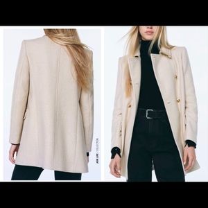 Zara gold buttons coat